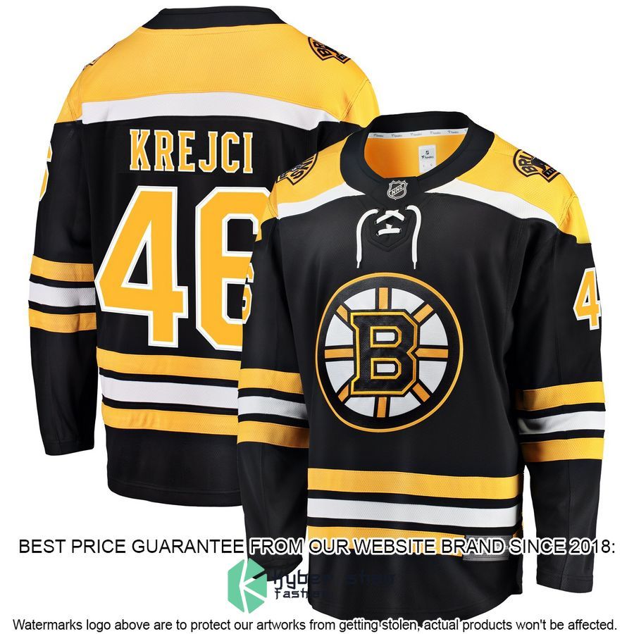 David Krejci Boston Bruins Home Black Hockey Jersey