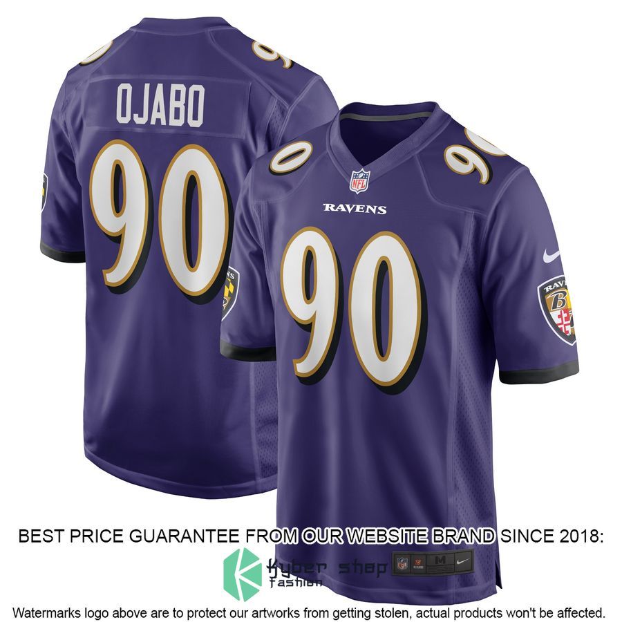 David Ojabo Baltimore Ravens 2022 NFL Draft Pick Purple Football Jersey