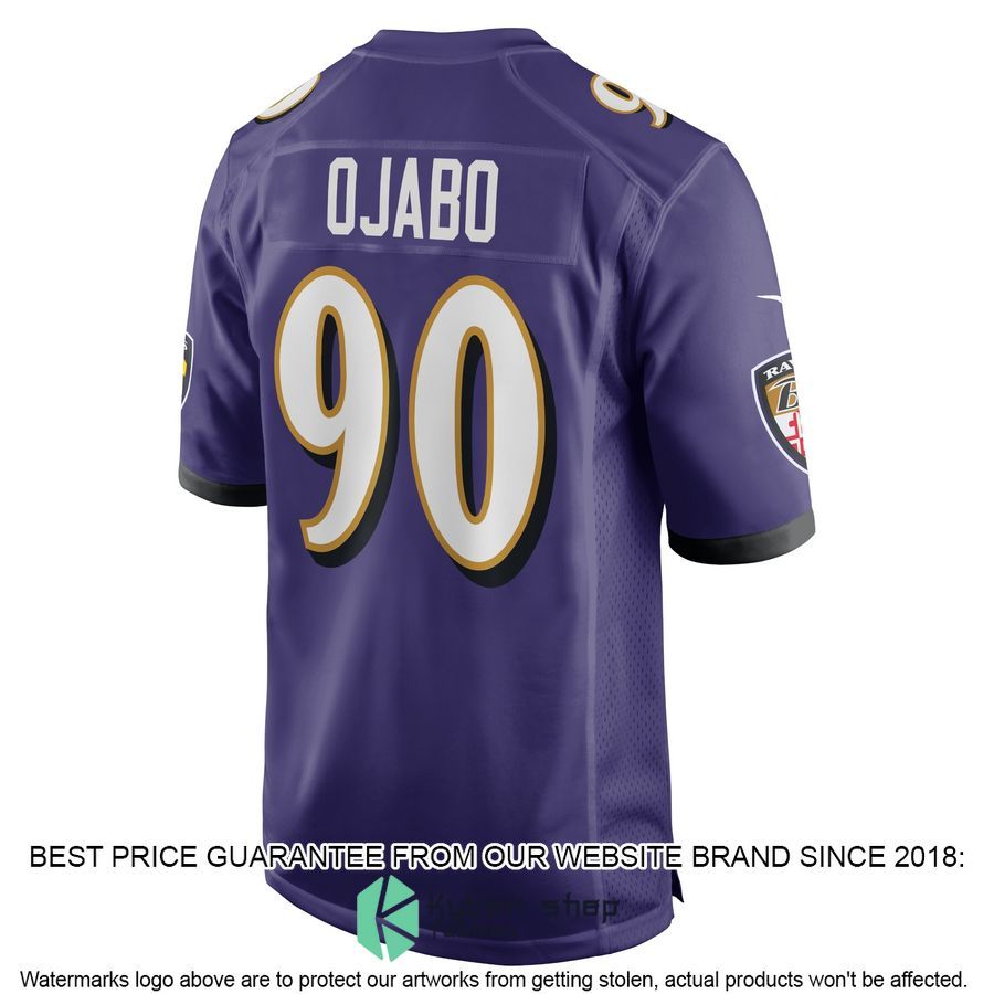 David Ojabo Baltimore Ravens 2022 NFL Draft Pick Purple Football Jersey 3 David Ojabo Baltimore Ravens 2022 NFL Draft Pick Purple Football Jersey word2