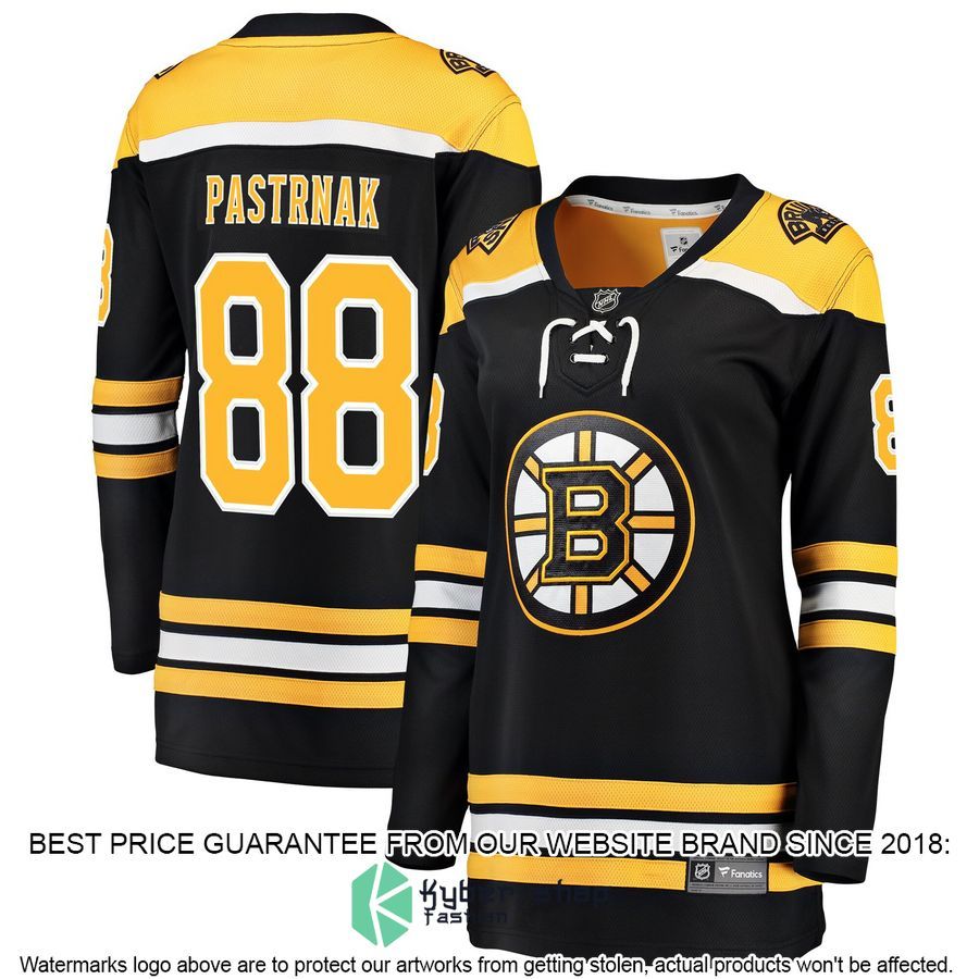 David Pastrnak Boston Bruins Women's Home Premier Black Hockey Jersey