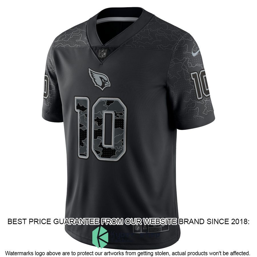 DeAndre Hopkins Arizona Cardinals RFLCTV Black Football Jersey 3 DeAndre Hopkins Arizona Cardinals RFLCTV Black Football Jersey word1