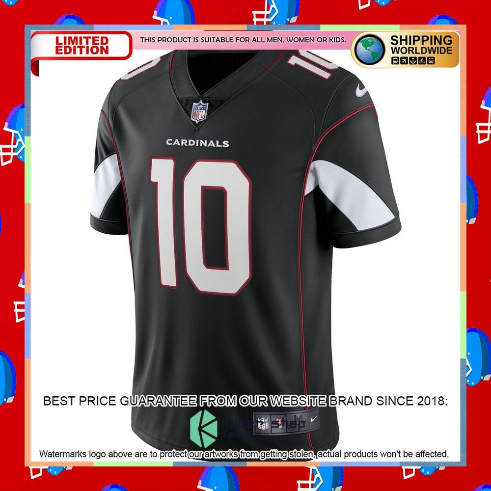 DeAndre Hopkins Arizona Cardinals Vapor Black Football Jersey 7 DeAndre Hopkins Arizona Cardinals Vapor Black Football Jersey word2