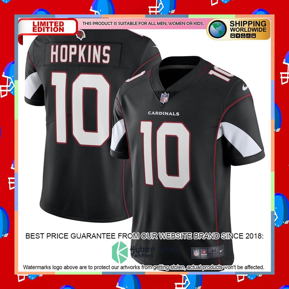 DeAndre Hopkins Arizona Cardinals Vapor Black Football Jersey 9 DeAndre Hopkins Arizona Cardinals Vapor Black Football Jersey word2