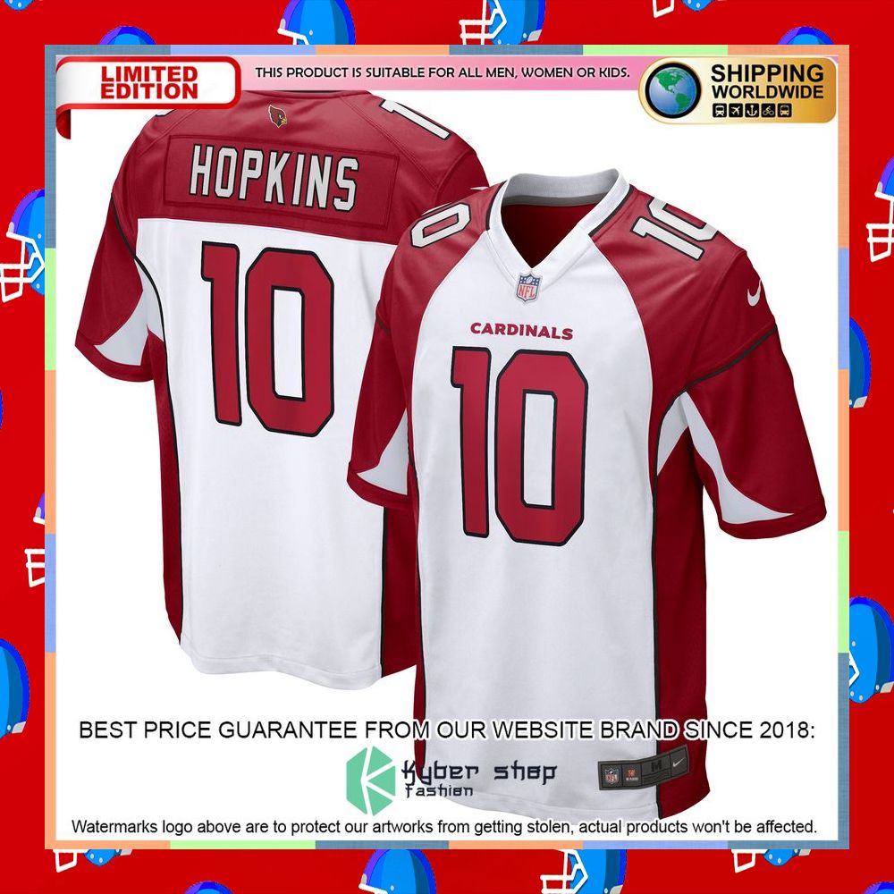 DeAndre Hopkins Arizona Cardinals White Football Jersey 7 DeAndre Hopkins Arizona Cardinals White Football Jersey word3