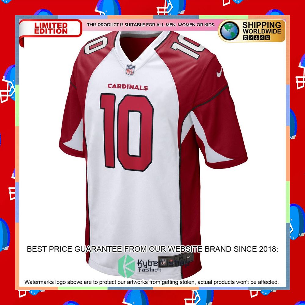 DeAndre Hopkins Arizona Cardinals White Football Jersey 8 DeAndre Hopkins Arizona Cardinals White Football Jersey word3