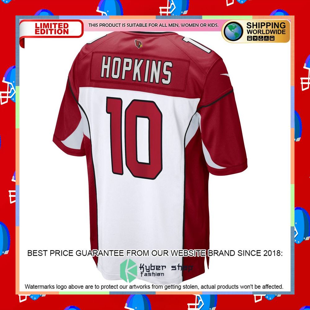 DeAndre Hopkins Arizona Cardinals White Football Jersey 9 DeAndre Hopkins Arizona Cardinals White Football Jersey word3