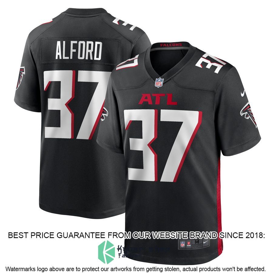 Dee Alford Atlanta Falcons Black Football Jersey