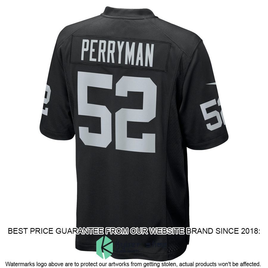 Denzel Perryman Las Vegas Raiders Black Football Jersey 3 Denzel Perryman Las Vegas Raiders Black Football Jersey word2