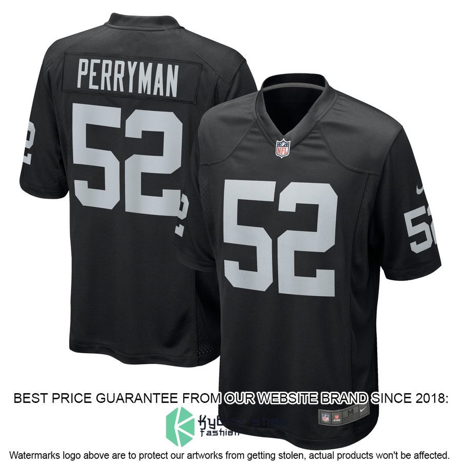 Denzel Perryman Las Vegas Raiders Black Football Jersey 4 Denzel Perryman Las Vegas Raiders Black Football Jersey word2