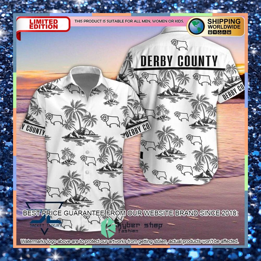 Derby County Hawaiian Shirt, Shorts 3 Derby County Hawaiian Shirt, Shorts word3