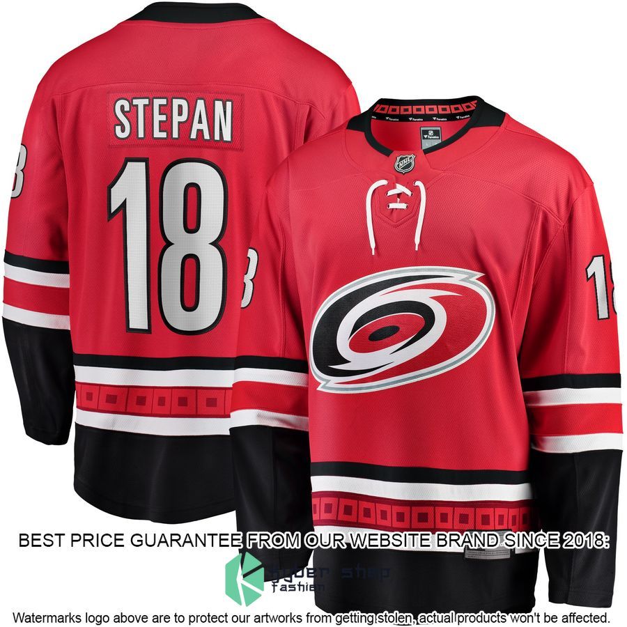 Derek Stepan Carolina Hurricanes Red Hockey Jersey