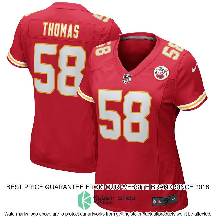 Derrick Thomas Kansas City Chiefs Women's Red Football Jersey