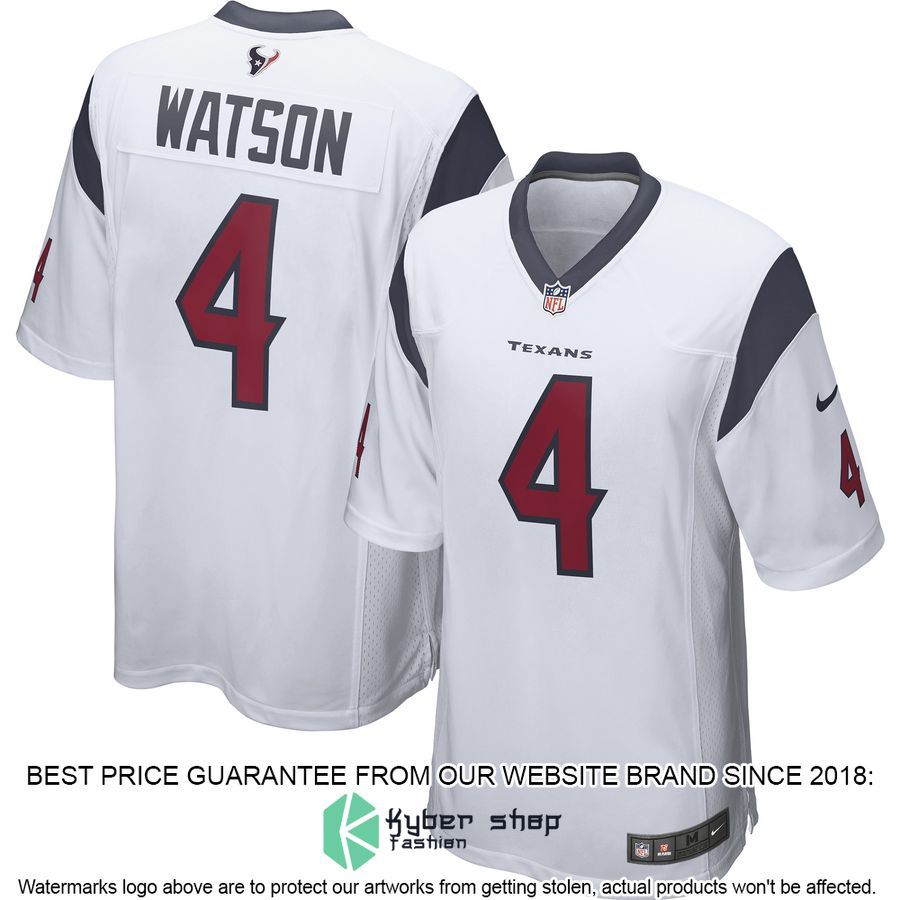 Deshaun Watson Houston Texans White Football Jersey