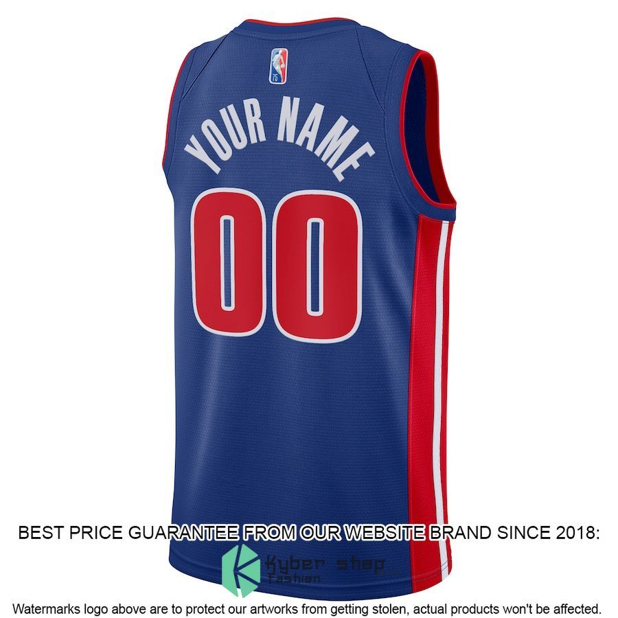 Detroit Pistons Nike 2021-22 Diamond Custom Blue Basketball Jersey 3 Detroit Pistons Nike 2021-22 Diamond Custom Blue Basketball Jersey word3