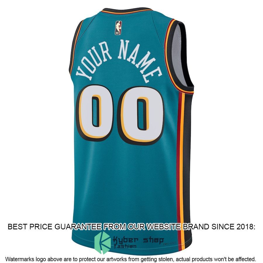 Detroit Pistons Nike Unisex 2022-23 Custom Teal Basketball Jersey 3 Detroit Pistons Nike Unisex 2022-23 Custom Teal Basketball Jersey word2