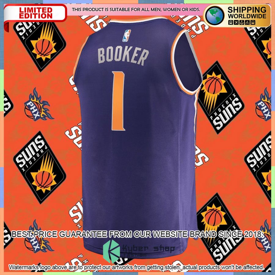 Devin Booker Phoenix Suns Player Purple Basketball Jersey 6 Devin Booker Phoenix Suns Player Purple Basketball Jersey word1