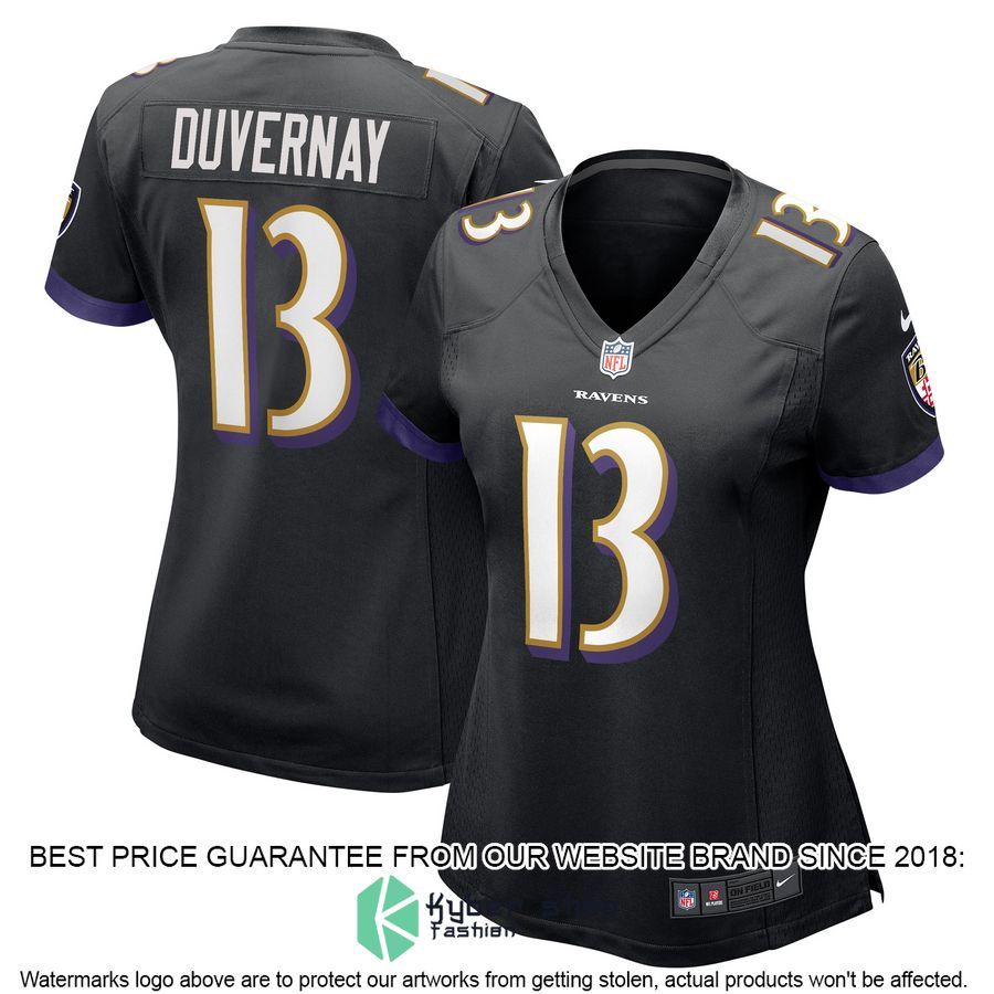 Devin Duvernay Baltimore Ravens Women's Purple Football Jersey 5 Devin Duvernay Baltimore Ravens Women's Purple Football Jersey word3