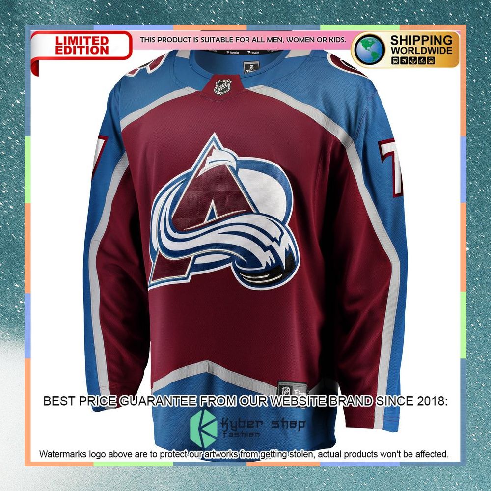 Devon Toews Colorado Avalanche Burgundy Hockey Jersey 6 Devon Toews Colorado Avalanche Burgundy Hockey Jersey word3