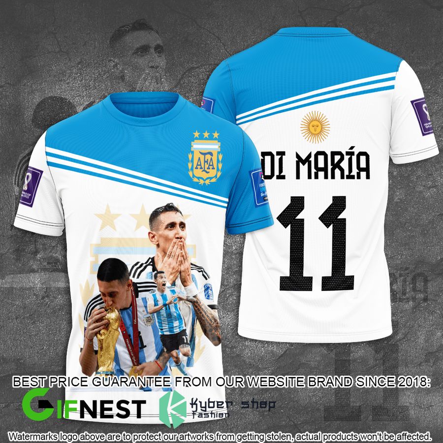 Di Maria 11 World Cup 2022 3D Hoodie, T-shirt