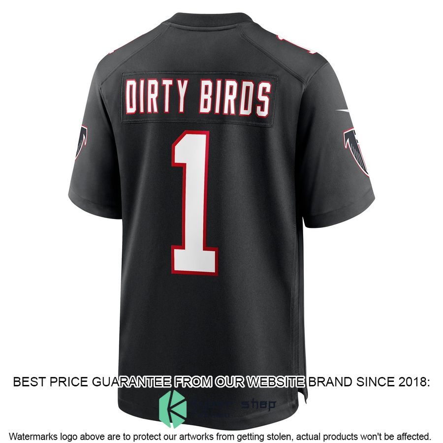 Dirty Birds Atlanta Falcons Throwback Black Football Jersey 3 Dirty Birds Atlanta Falcons Throwback Black Football Jersey word2