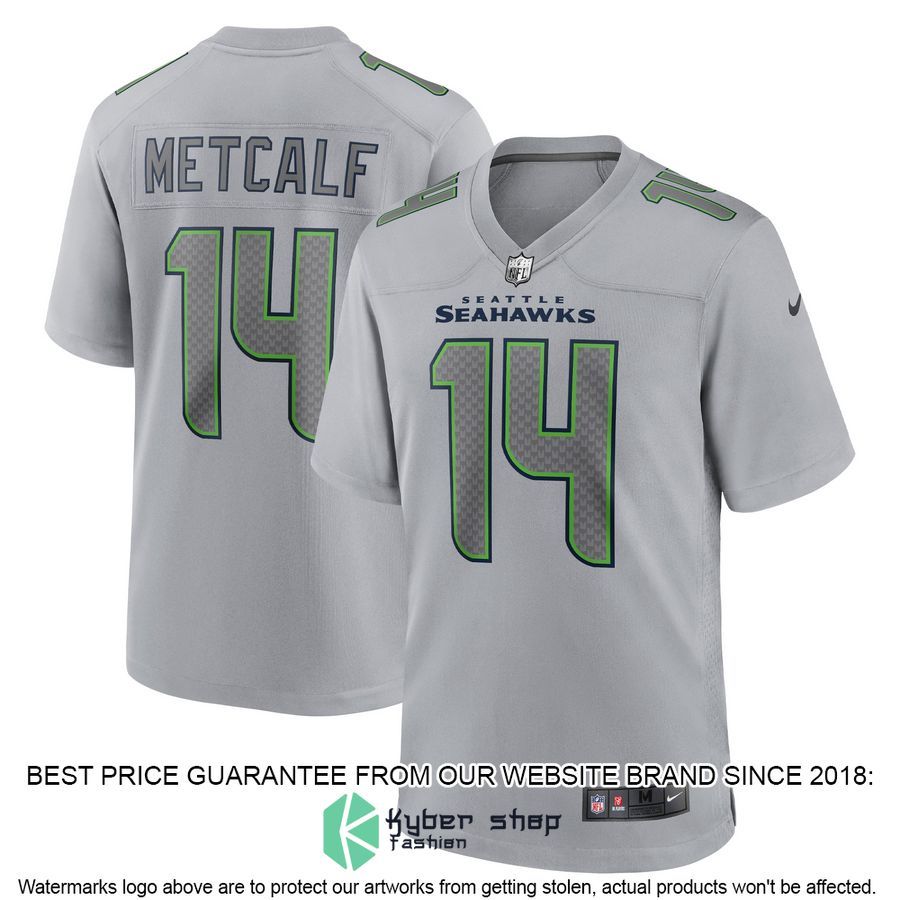 DK Metcalf Seattle Seahawks Atmosphere Fashion Gray Football Jersey 4 DK Metcalf Seattle Seahawks Atmosphere Fashion Gray Football Jersey word3