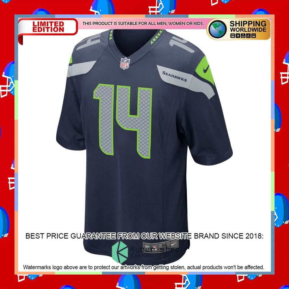 DK Metcalf Seattle Seahawks Football Team College Navy Football Jersey 6 DK Metcalf Seattle Seahawks Football Team College Navy Football Jersey word3