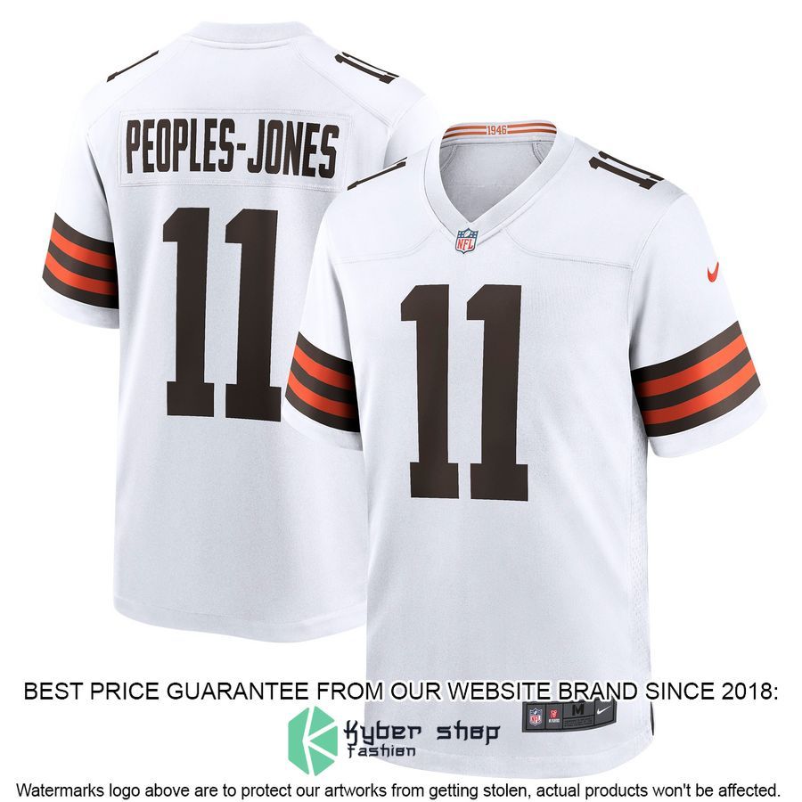 Donovan PeoplesJones Cleveland Browns White Football Jersey