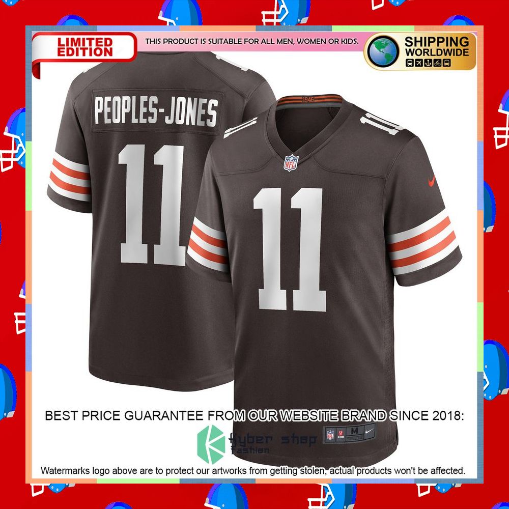 Donovan PeoplesJones Cleveland Browns White Football Jersey 10 Donovan PeoplesJones Cleveland Browns White Football Jersey word1