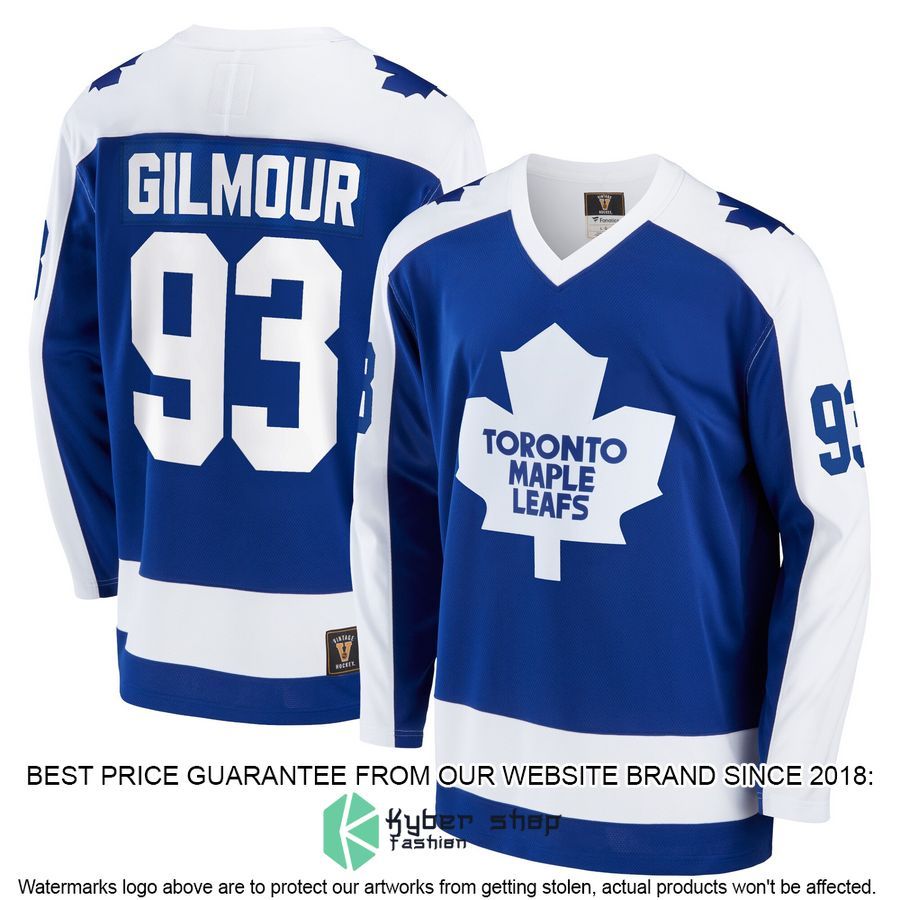 Doug Gilmour Toronto Maple Leafs Breakaway Retired Blue Hockey Jersey