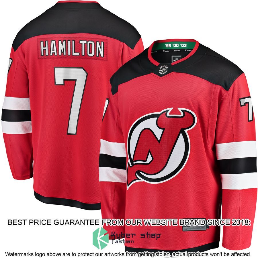 Dougie Hamilton New Jersey Devils Breakaway Red Hockey Jersey