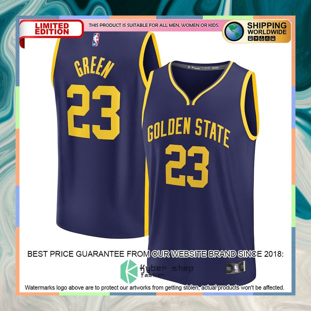 Draymond Green Golden State Warriors Youth 2022-23 Player Navy Basketball Jersey 4 Draymond Green Golden State Warriors Youth 2022-23 Player Navy Basketball Jersey word1