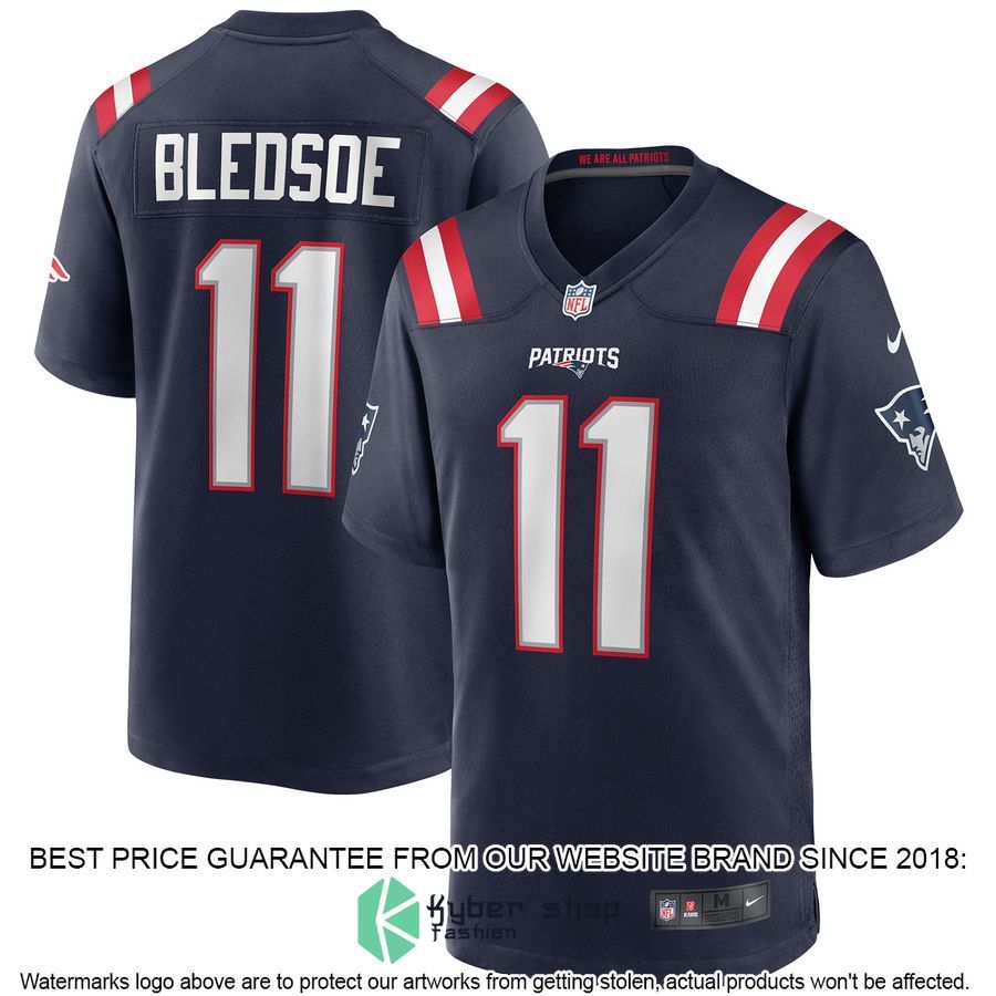 Drew Bledsoe New England Patriots Retired Alternate Red Football Jersey 5 Drew Bledsoe New England Patriots Retired Alternate Red Football Jersey word2