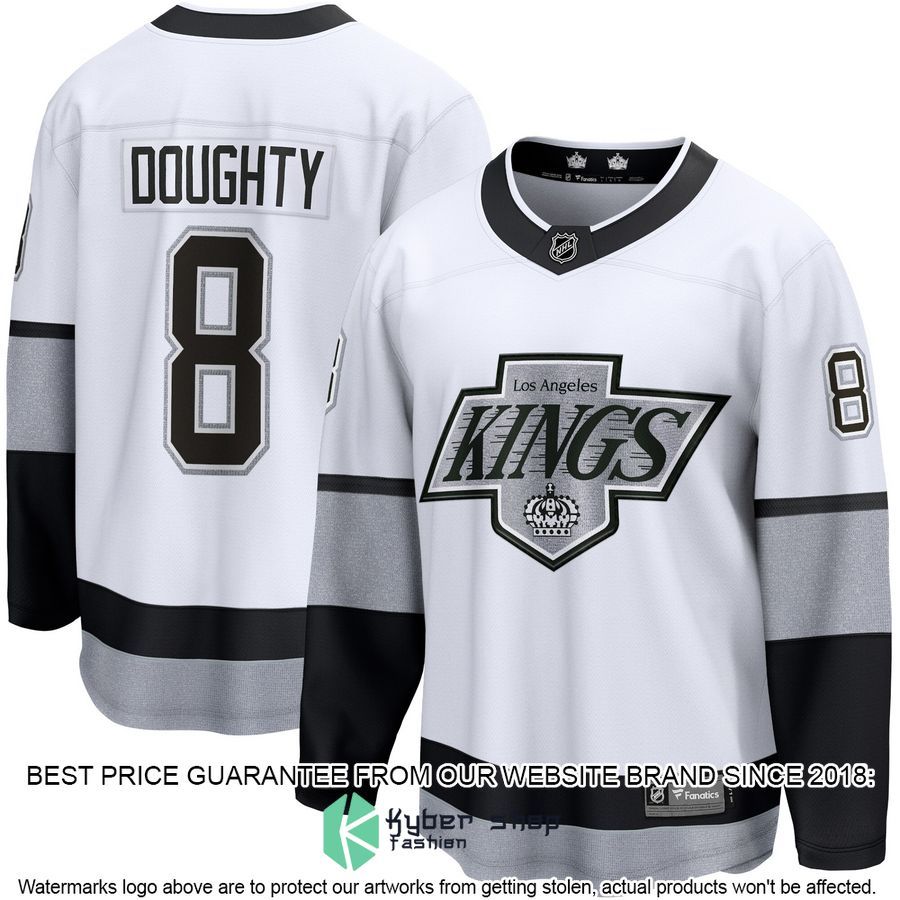 Drew Doughty Los Angeles Kings Alternate Premier White Hockey Jersey