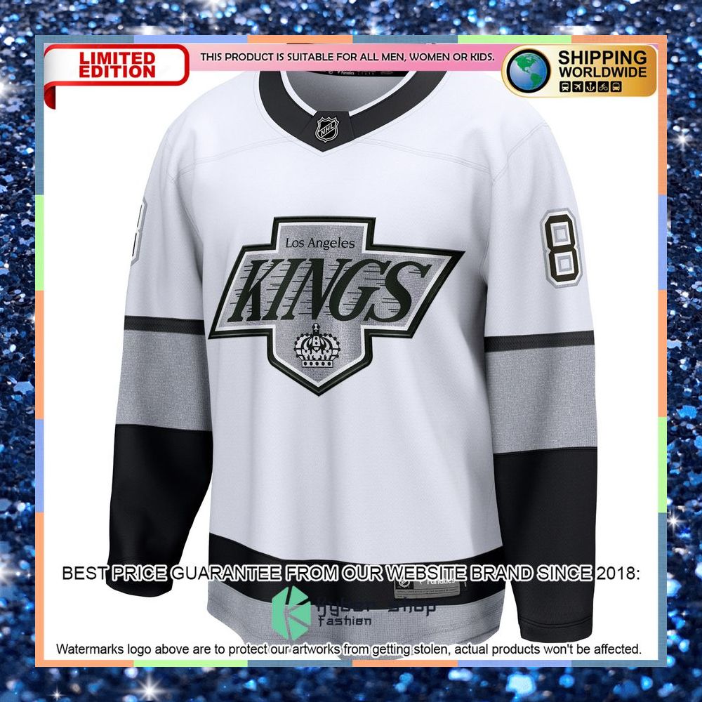Drew Doughty Los Angeles Kings Alternate Premier White Hockey Jersey 7 Drew Doughty Los Angeles Kings Alternate Premier White Hockey Jersey word2