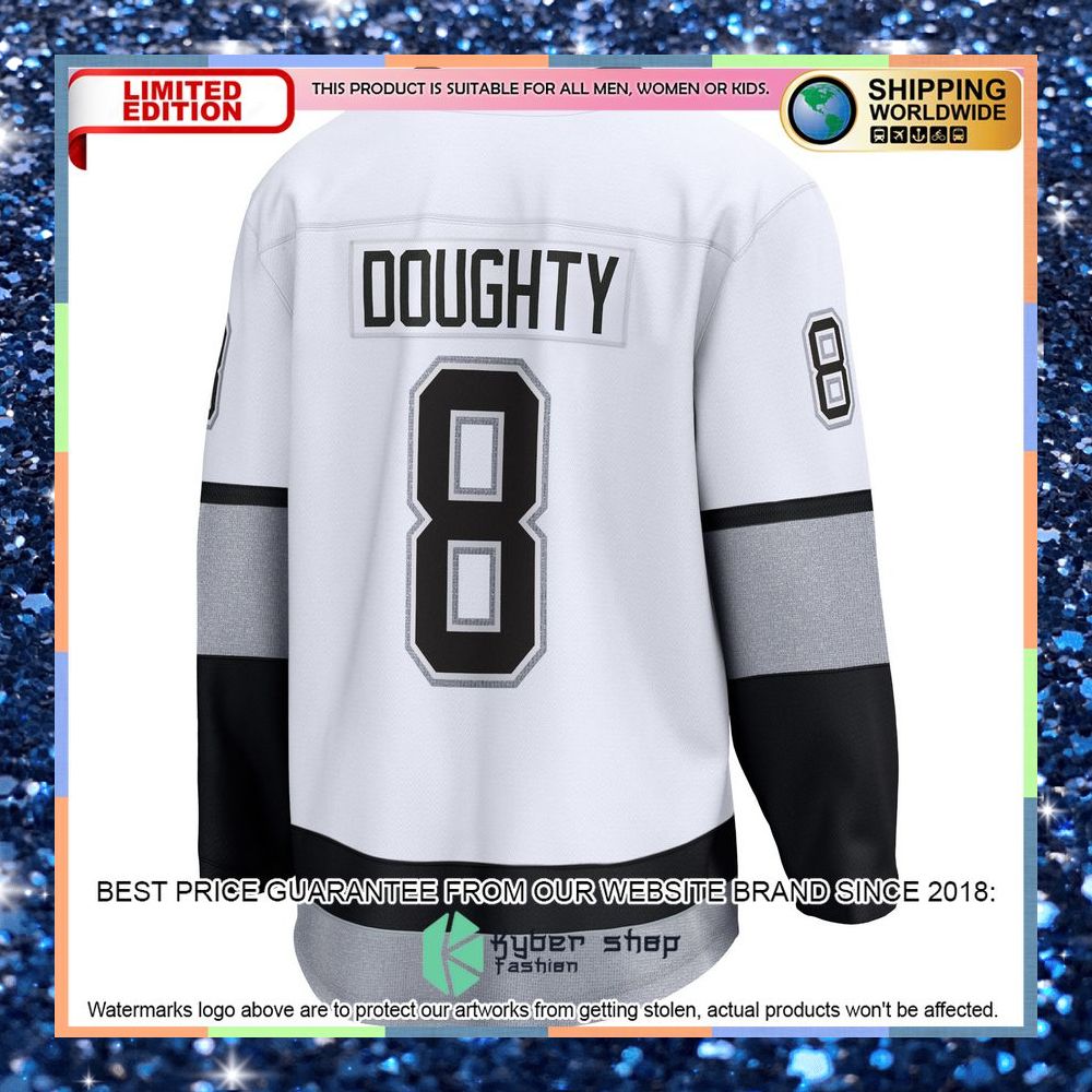 Drew Doughty Los Angeles Kings Alternate Premier White Hockey Jersey 8 Drew Doughty Los Angeles Kings Alternate Premier White Hockey Jersey word2