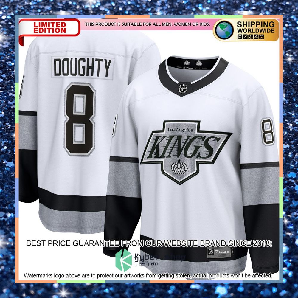 Drew Doughty Los Angeles Kings Alternate Premier White Hockey Jersey 9 Drew Doughty Los Angeles Kings Alternate Premier White Hockey Jersey word2