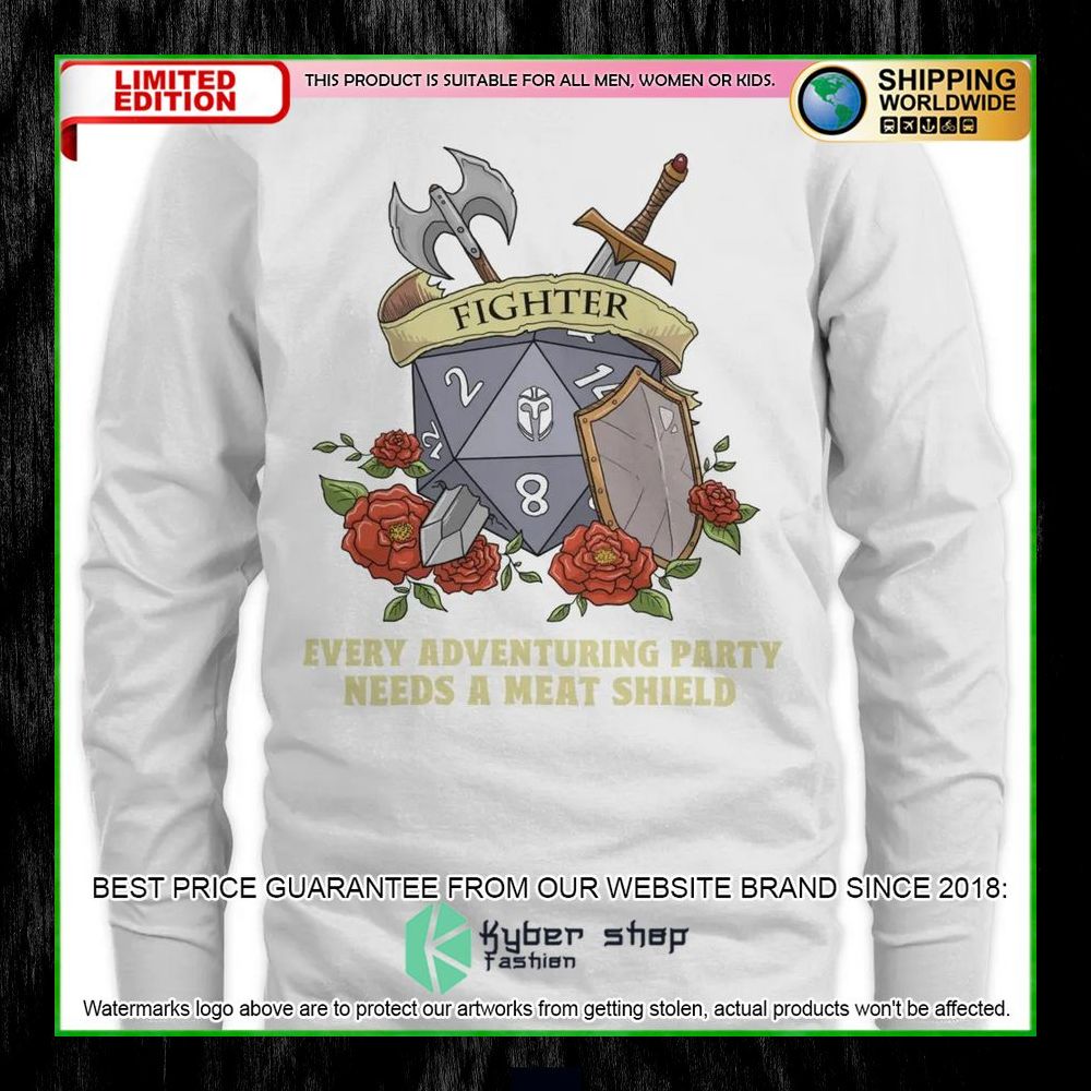 Dungeons and Dragons Fighter Every Adventuring Party Needs A Meat Shield Hoodie, Shirt 22 Dungeons and Dragons Fighter Every Adventuring Party Needs A Meat Shield Hoodie, Shirt word1