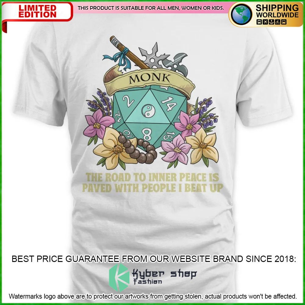 Dungeons and Dragons Monk The Road To Inner Peace Is Paved With People I Beat Up Hoodie, Shirt 7 Dungeons and Dragons Monk The Road To Inner Peace Is Paved With People I Beat Up Hoodie, Shirt word2