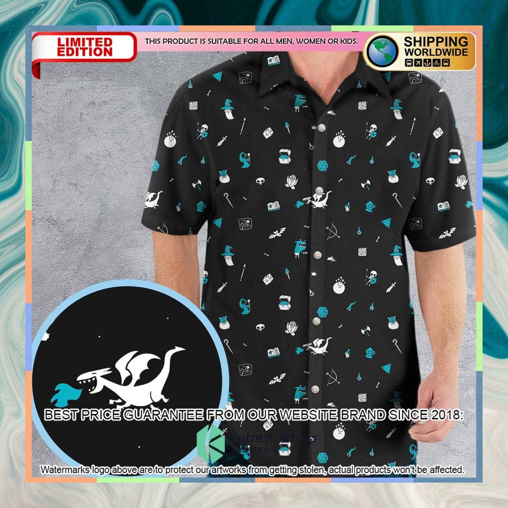 Dungeons and Dragons Pattern Hawaiian Shirt 5 Dungeons and Dragons Pattern Hawaiian Shirt word2