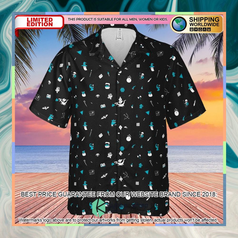 Dungeons and Dragons Pattern Hawaiian Shirt 6 Dungeons and Dragons Pattern Hawaiian Shirt word2