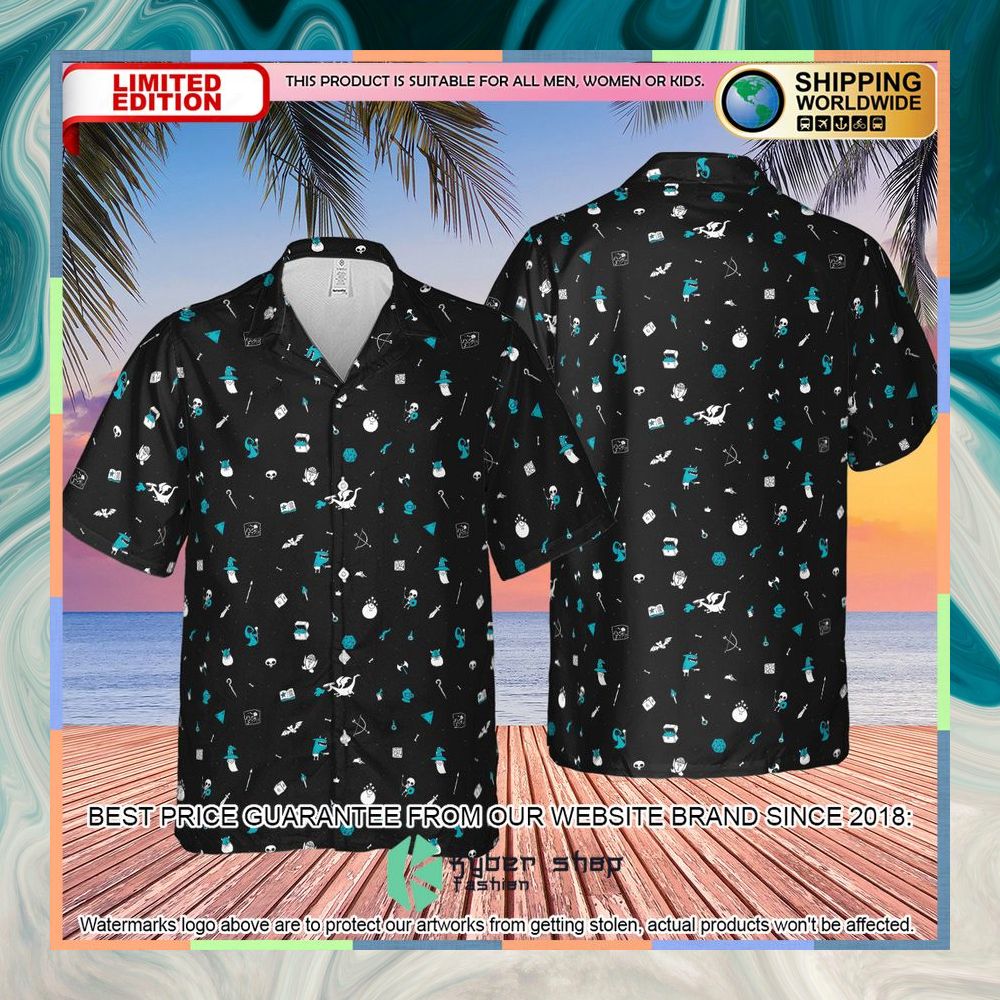 Dungeons and Dragons Pattern Hawaiian Shirt 8 Dungeons and Dragons Pattern Hawaiian Shirt word2