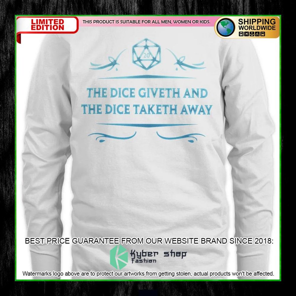 Dungeons and Dragons The Dice Giveth And The Dice Taketh Away Hoodie, Shirt 22 Dungeons and Dragons The Dice Giveth And The Dice Taketh Away Hoodie, Shirt word3