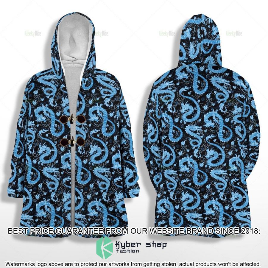 Dungeons & Dragons Blue Dragon Hooded Cloak word1