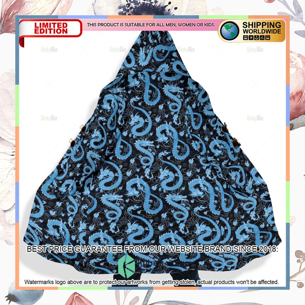 Dungeons & Dragons Blue Dragon Hooded Cloak 8 Dungeons & Dragons Blue Dragon Hooded Cloak word3