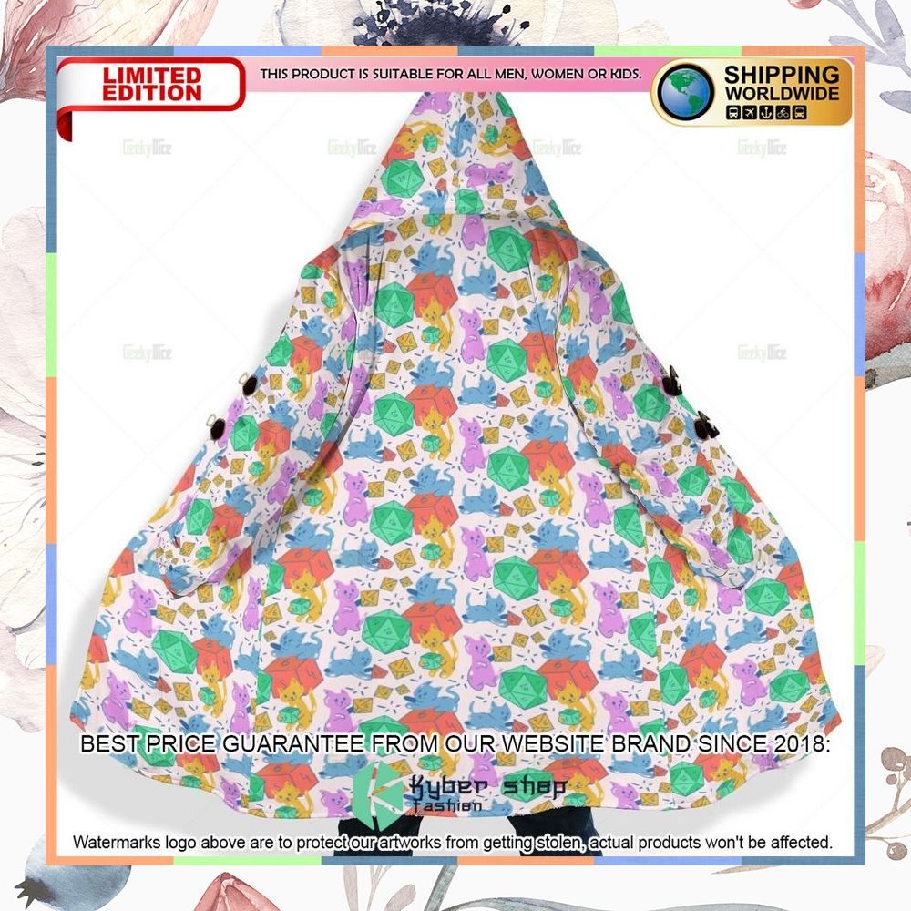 Dungeons & Dragons Cat Rolling Dice Hooded Cloak 8 Dungeons & Dragons Cat Rolling Dice Hooded Cloak word3