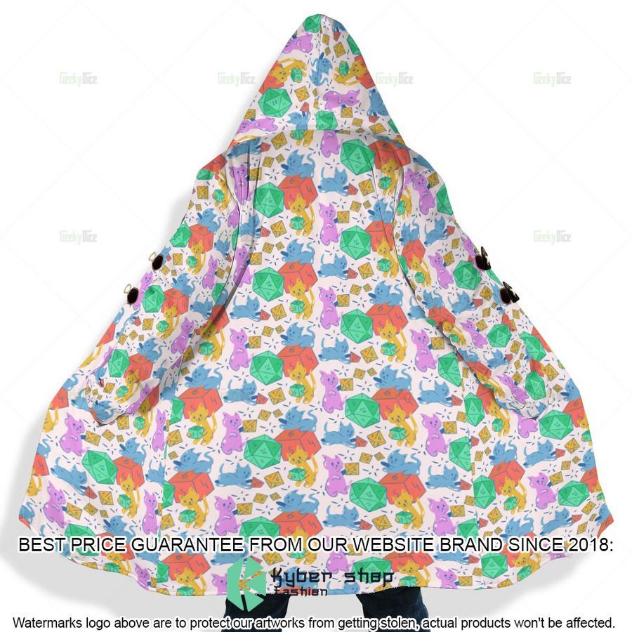Dungeons & Dragons Cat Rolling Dice Hooded Cloak 4 Dungeons & Dragons Cat Rolling Dice Hooded Cloak word3