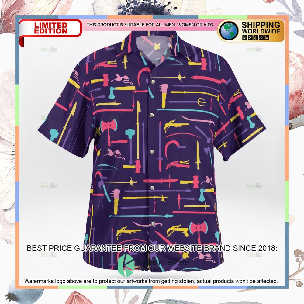 Dungeons & Dragons Weapons Hawaiian Shirt 5 Dungeons & Dragons Weapons Hawaiian Shirt word2