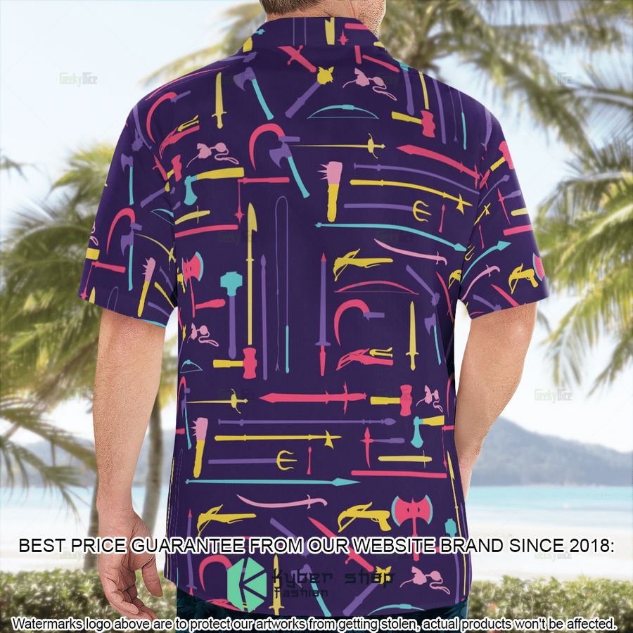 Dungeons & Dragons Weapons Hawaiian Shirt 3 Dungeons & Dragons Weapons Hawaiian Shirt word2