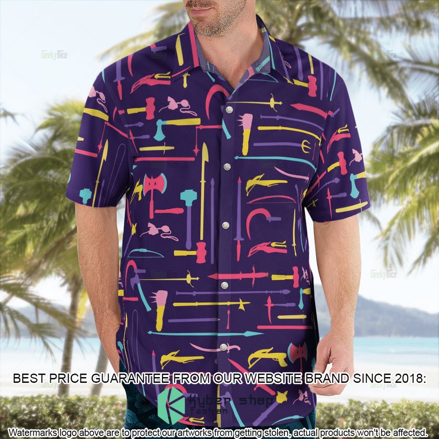 Dungeons & Dragons Weapons Hawaiian Shirt 4 Dungeons & Dragons Weapons Hawaiian Shirt word2