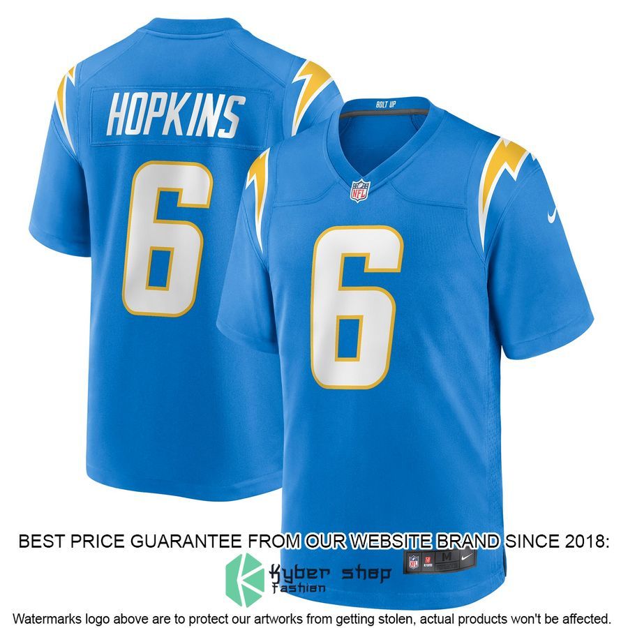 Dustin Hopkins Los Angeles Chargers Powder Blue Football Jersey